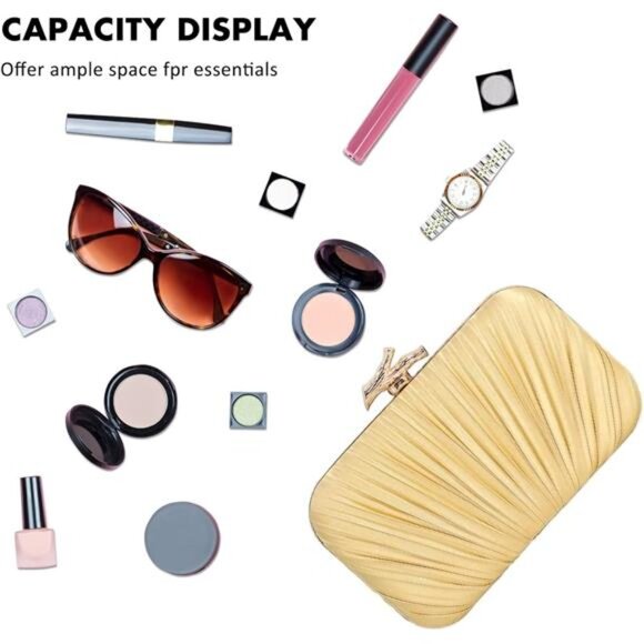 Evening Clutch Purses - for Party Gold3 - Picture 4 of 6